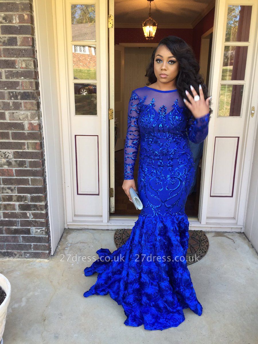 royal blue long dress uk