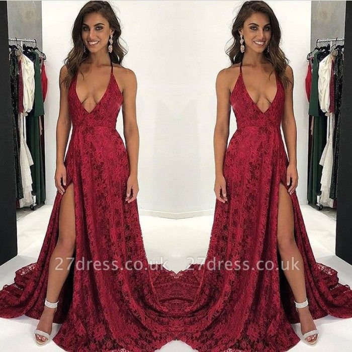 dark red prom dresses uk