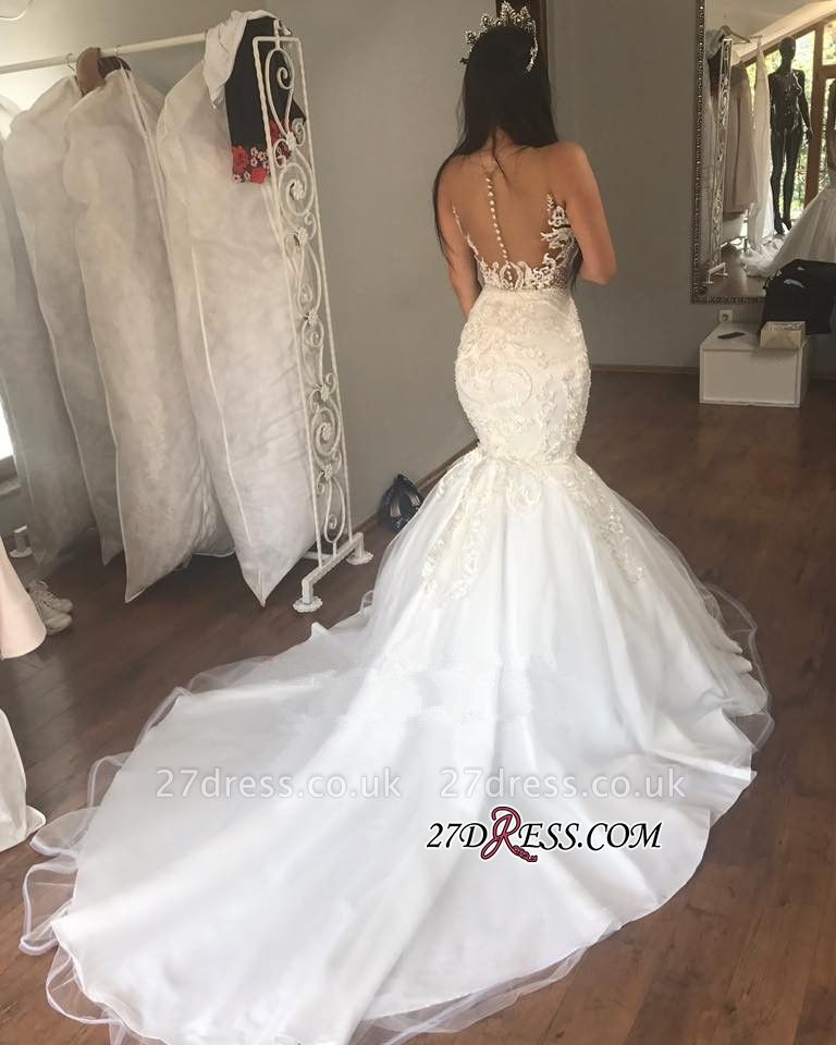 Gorgeous Sleeveless Wedding Dress | Sexy Mermaid Long Bridal Gowns On Sale