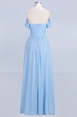 Sexy A-line Flowy Straps Sweetheart Sleeveless Floor-Length Bridesmaid Dress UK UK with Ruffles_3