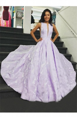 Sexy Lace Jewel Prom Dress UKes UK Ruffles Keyhole Sleeveless Evening Dress UKes UK_1