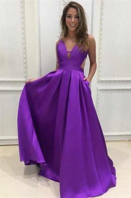 Gogerous Elegant V-Neck Sequins Prom Dress UKes UK Ruffle Backless Sleeveless Evening Dress UKes UK_1