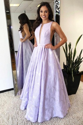 Sexy Lace Jewel Prom Dress UKes UK Ruffles Keyhole Sleeveless Evening Dress UKes UK_3