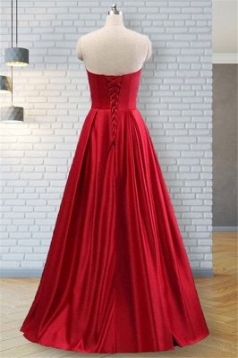 Strapless Beads Ruffles Prom Dress UKes UK Sleeveless Elegant Evening Dress UKes UK with Pocket_4