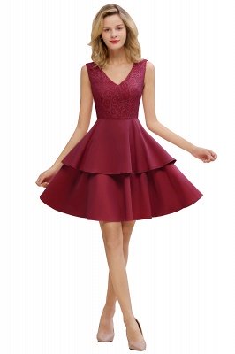 Homecoming Dresses with Ruffles Skirt | Sexy Short Evening Dresses UK_8