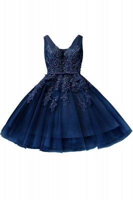 Beautiful Sleeveless lace-up Short homecoming Dress UK Lace Appliques Tulle BA3782_7