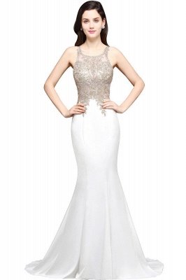 AVERIE | Mermaid Scoop Chiffon Elegant Prom Dress With Appliques_1