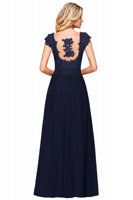 Sleeveless Lace Appliques Chiffon A-line Prom Gowns_26
