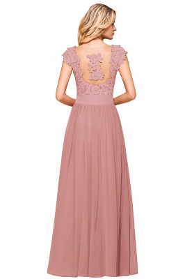 Sleeveless Lace Appliques Chiffon A-line Prom Gowns_19