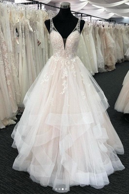 Romantic Sweetheart Aline Tulle Wedding Dress Layers Sleeveless Bridal Dress