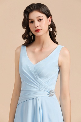 Stylish Sleeveless Aline Chiffon Bridesmaid Dress Formal Event Dress_8