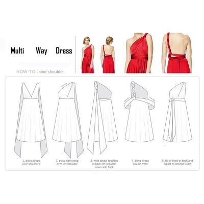Convertible Dress Multi-way Twist Wrap Bridesmaid Dress Wedding Party Dress_21