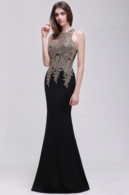 BROOKLYNN | Mermaid Black Prom Dresses with Lace Appliques_8