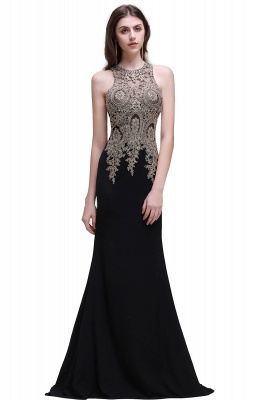 BROOKLYNN | Mermaid Black Prom Dresses with Lace Appliques_5