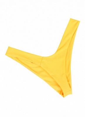 Women Thong Sexy Bikini Set Spaghetti Strap Two Piece Swimsuit Solid Bathing Suit_6