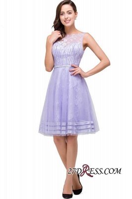 Sleeveless Lavender Lace Short A-Line Mini Homecoming Dress UK_5
