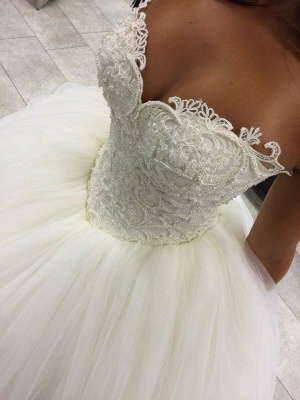 Gorgeous Sweetheart Beadss Princess Wedding Dress Ball Gown Tulle IG042_1