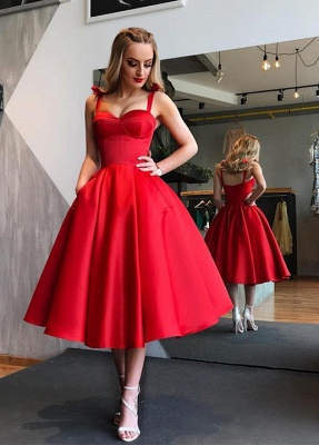 Sexy Sweetheart Red Short Prom Dress UK |Tea-Length Homecoming Dress UK_1