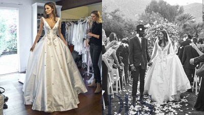 Modern V-Neck Sleeveless Wedding Dresses UK Princess Crystal Bridal Gowns_1
