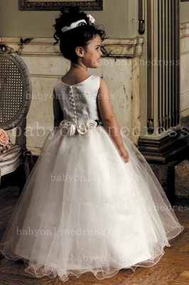 Designer Flowers Little Girls Pageant Gowns Tulle Princess for Sale_2