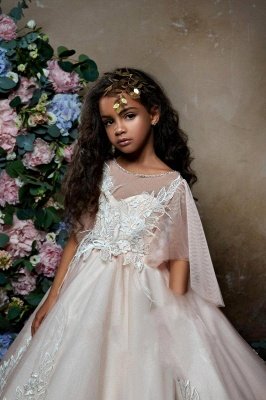 Lovely Princess Flower Girl Dress | 2019 Zipper Girls Pageant Dress_2