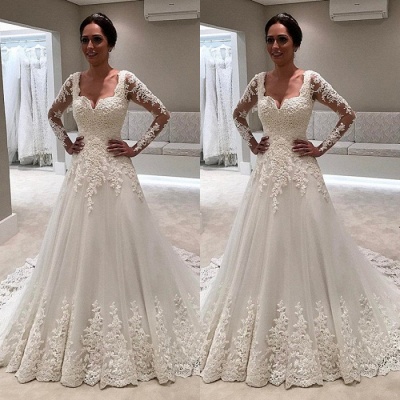 Long Sleeve Wedding Dress | Lace Bridal Gowns On Sale_3