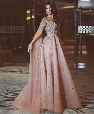 Luxurious Ruffles Crystal Evening Dress UK Sweetheart Long Party Gowns_3
