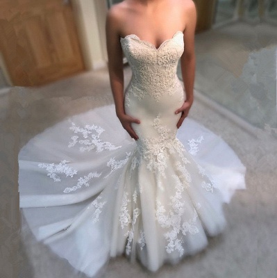 Gorgeous Sweetheart Lace Wedding Dress | 2019 Sexy Mermaid Bridal Gowns BA9780_3